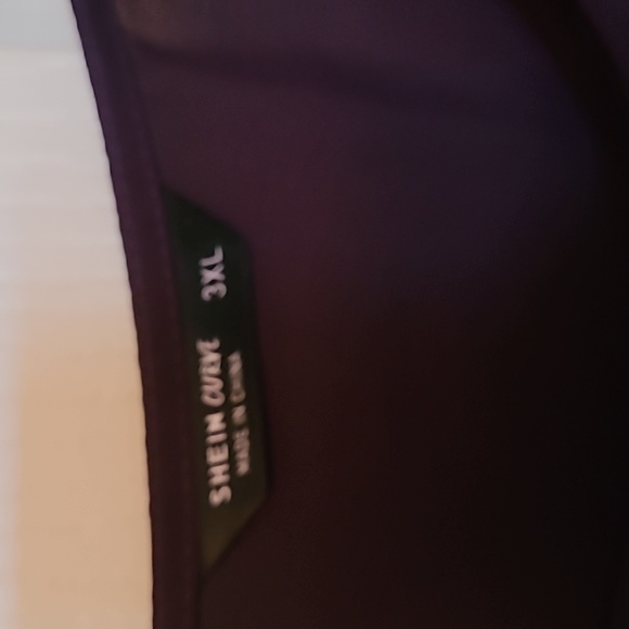 3XL Shein Cape Sleeve Blouse Plumb - Picture 2 of 4